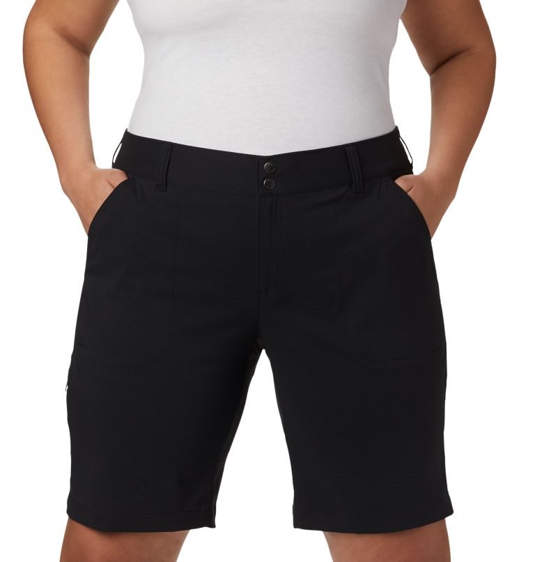 Women's Columbia Saturday Trail Long Shorts Black | Plus Size CA-A5460